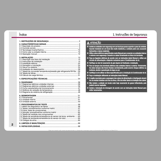 Manual Técnico de Serviços Ar-Condicionado Electrolux BI/BE - Baixar PDF