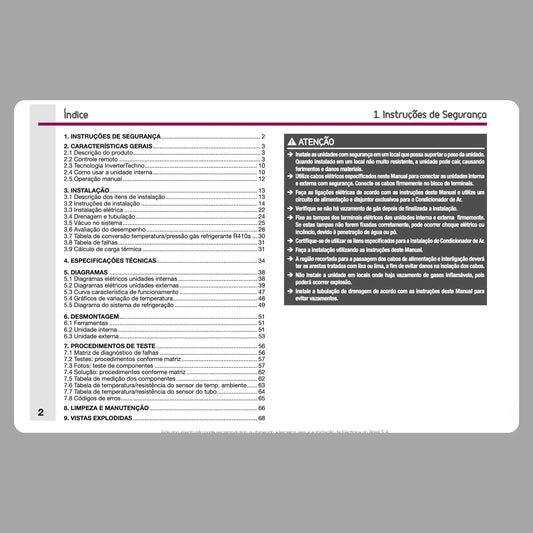 Manual técnico de servicio de aire acondicionado Electrolux BI/BE - Descargar PDF