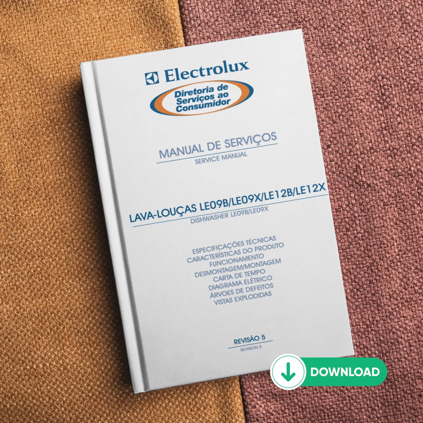 Manual Técnico de Serviços Lava-Louças Electrolux LE09B / LE09X / LE12B / LE12X - Baixar PDF