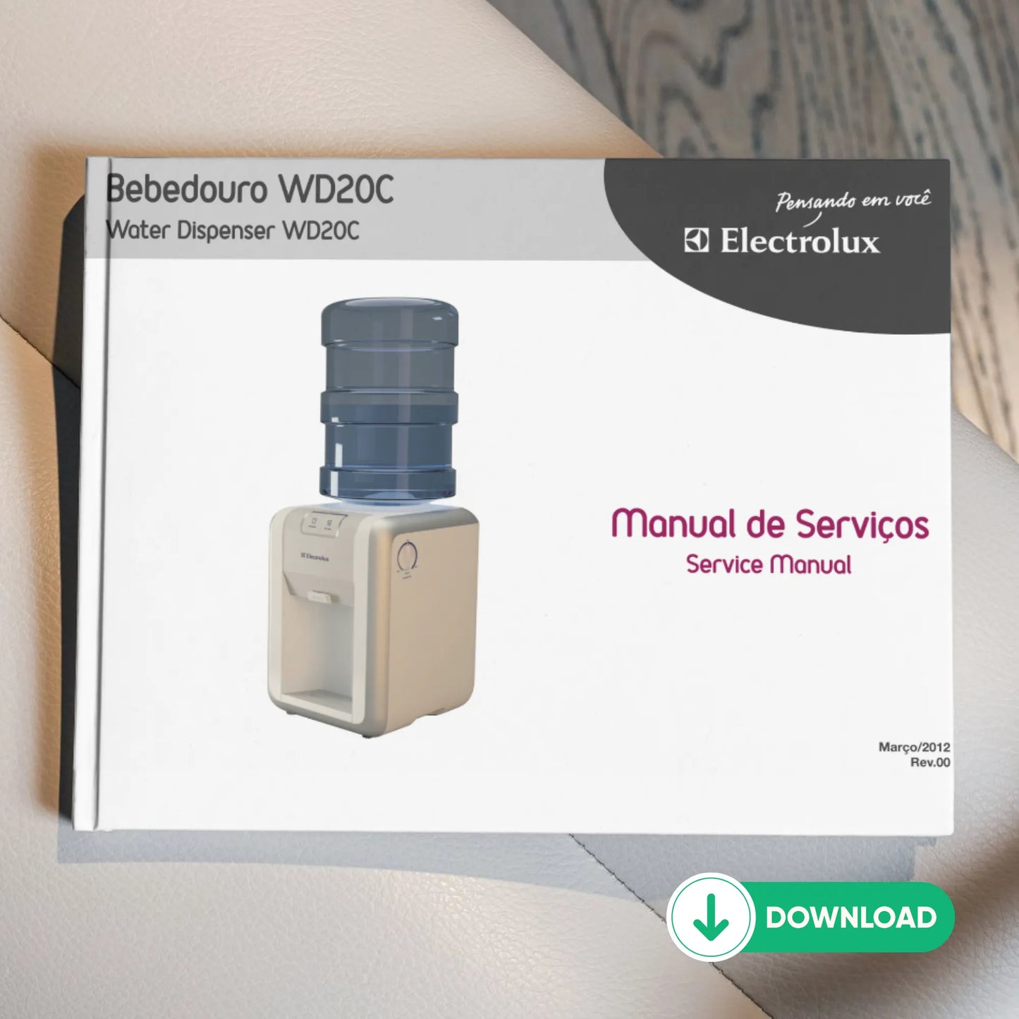Manual técnico de servicio del enfriador de agua Electrolux WD20C - Descargar PDF