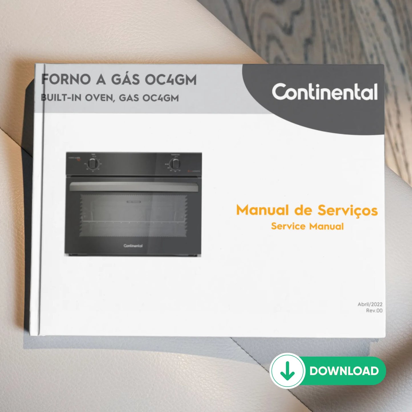 Manual Técnico de Serviços Forno a Gás Continental OC4GM - Baixar PDF