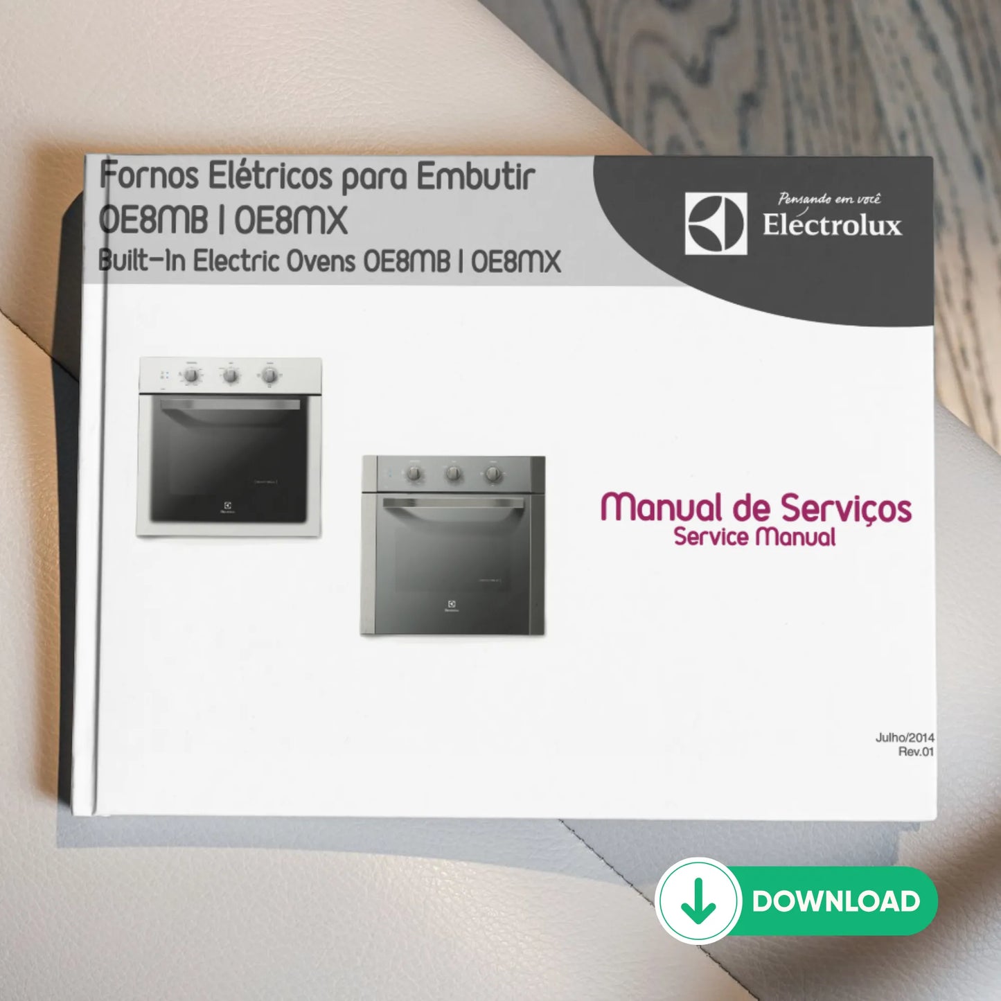 Manual Técnico de Serviços Fornos Elétricos Electrolux OE8MB e OE8MX – Baixar PDF