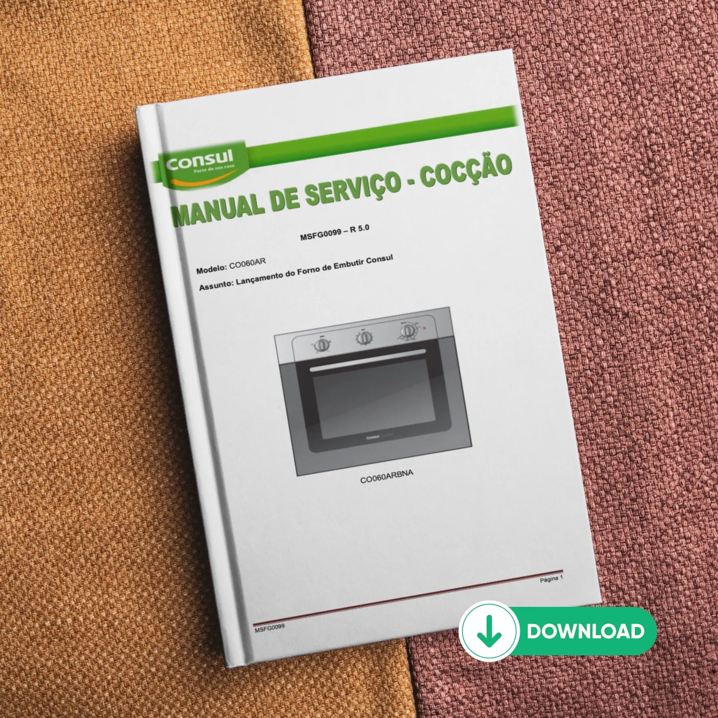 Manual Técnico de Serviços Forno de Embutir Consul CO060AR - Baixar PDF