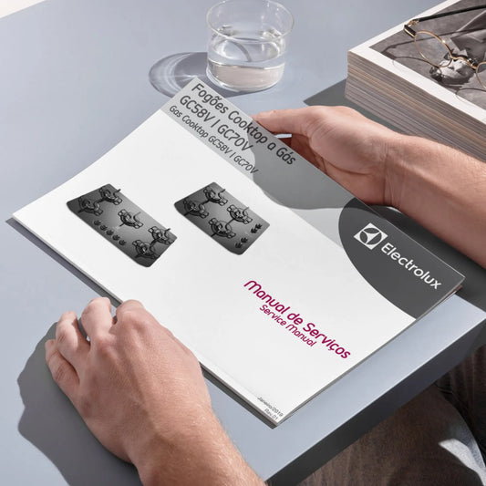 Manual Técnico de Serviços Cooktop Electrolux GC58V e GC70V - Baixar PDF