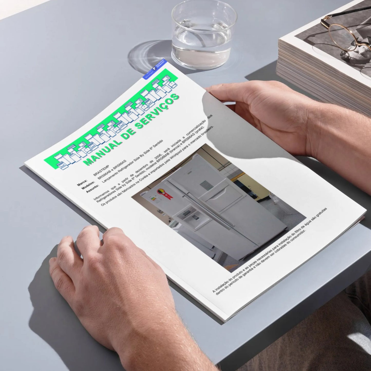 Manual Técnico de Serviços Refrigerador Brastemp BRS66AB/AS - Baixar PDF