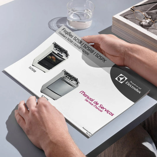 Manual de servicio de estufas Electrolux 52SB, 52SRB, 52SPX - Descargar PDF