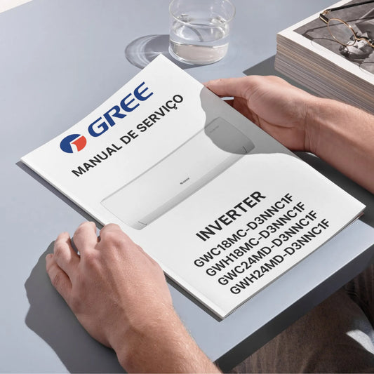 Manual Técnico de Serviços Ar-Condicionado Gree Inverter GWC18MC, GWH18MC, GWC24MD, GWH24MD - Baixar PDF