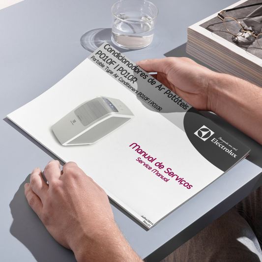 Manual Técnico de Serviços Ar-Condicionado Portátil Electrolux PO10F, PO10R - Baixar PDF