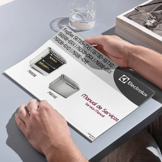 Manual de servicio técnico de estufas Electrolux 56TBS, 76DRB, ERB, RXE y modelos relacionados - Descargar PDF