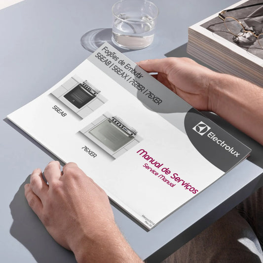 Manual de servicio de la estufa Electrolux 56EAB / 56EAX / 76BER / 76XER - Descargar PDF