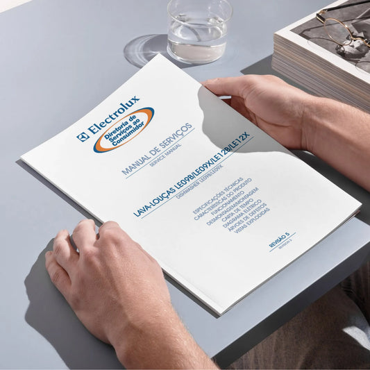 Manual de servicio del lavavajillas Electrolux LE09B / LE09X / LE12B / LE12X - Descargar PDF