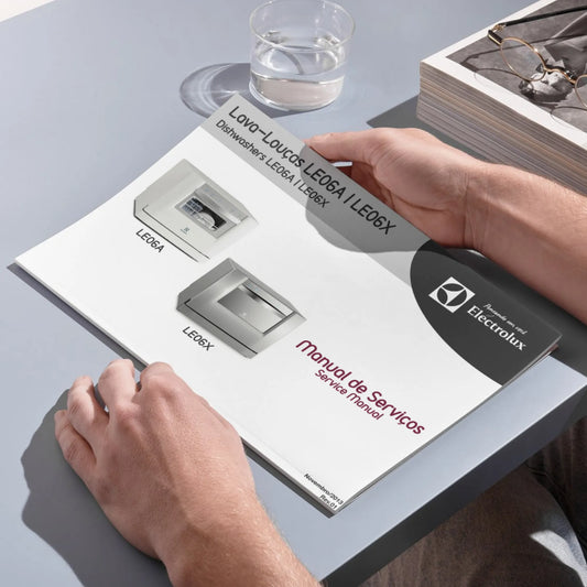 Manual de servicio de lavavajillas Electrolux LE06A y LE06X - Descargar PDF
