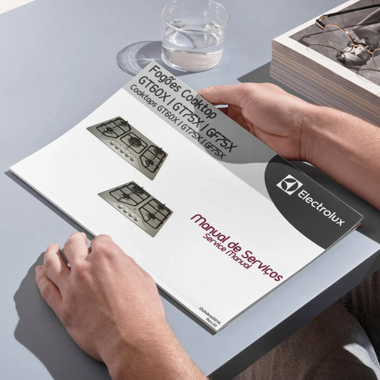 Manual técnico de servicio de las estufas Electrolux GT60X, GT75X y GF75X - Descargar PDF