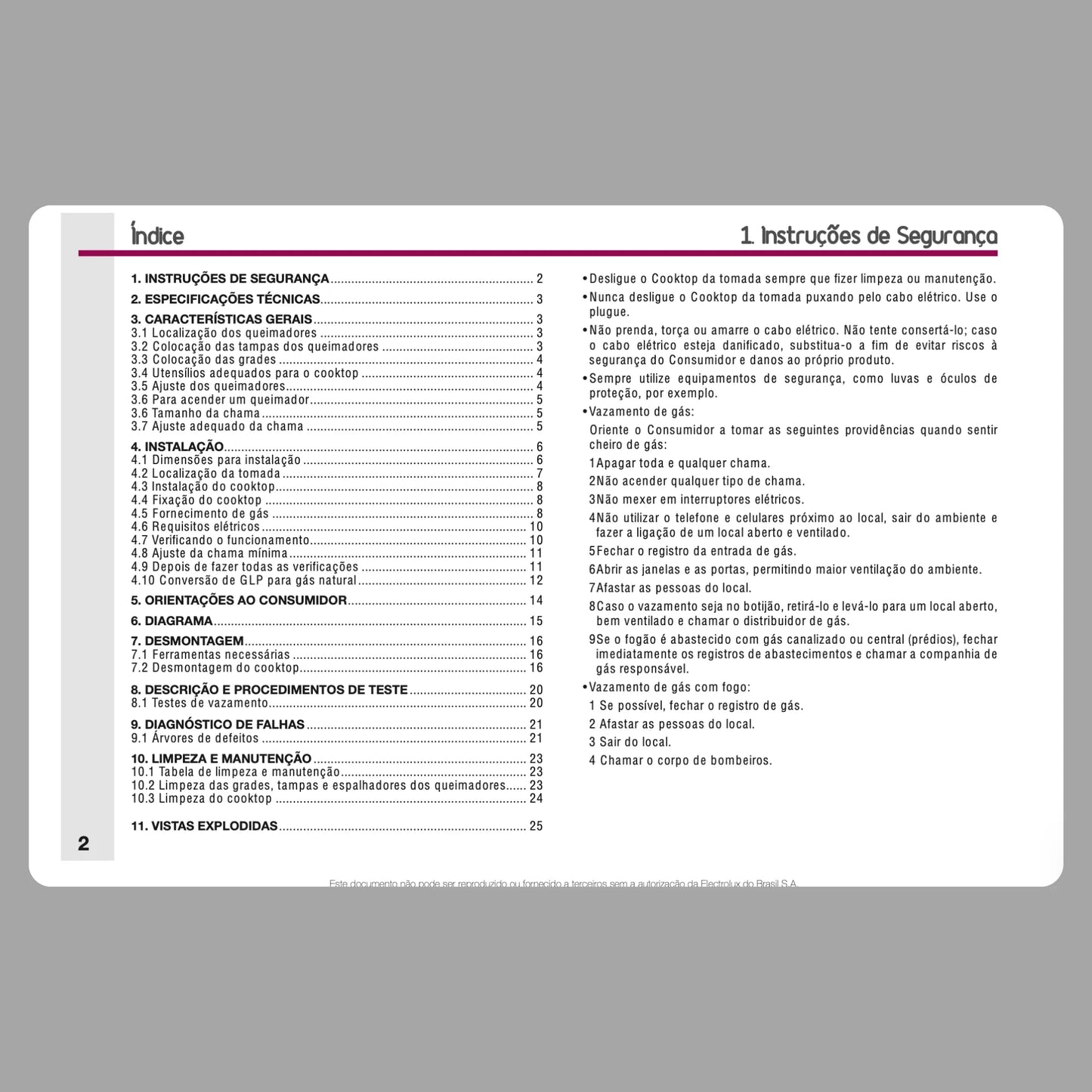 Manual Técnico de Serviços Fogão Brastemp GCI66 - Baixar PDF