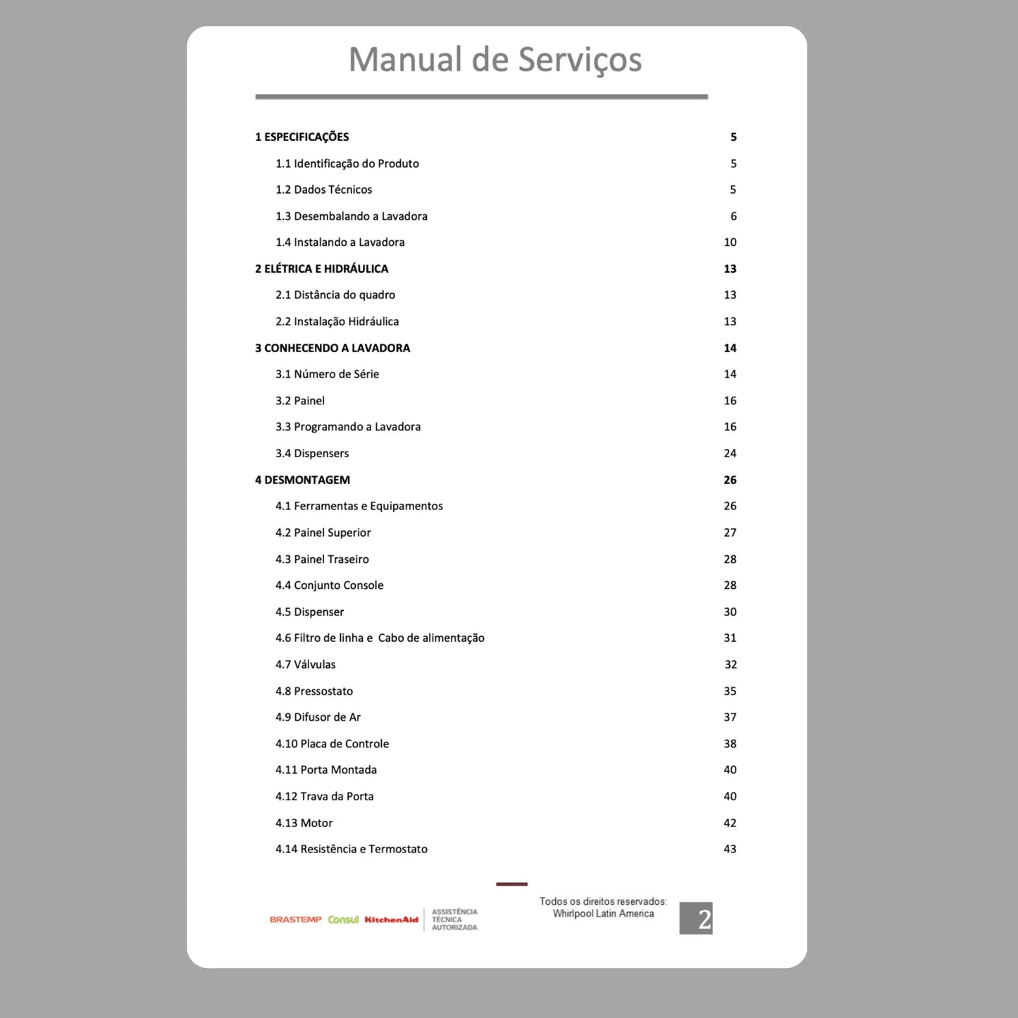 Manual Técnico De Serviços Lava E Seca Brastemp BNF15asana-Baixar PDF Brastemp