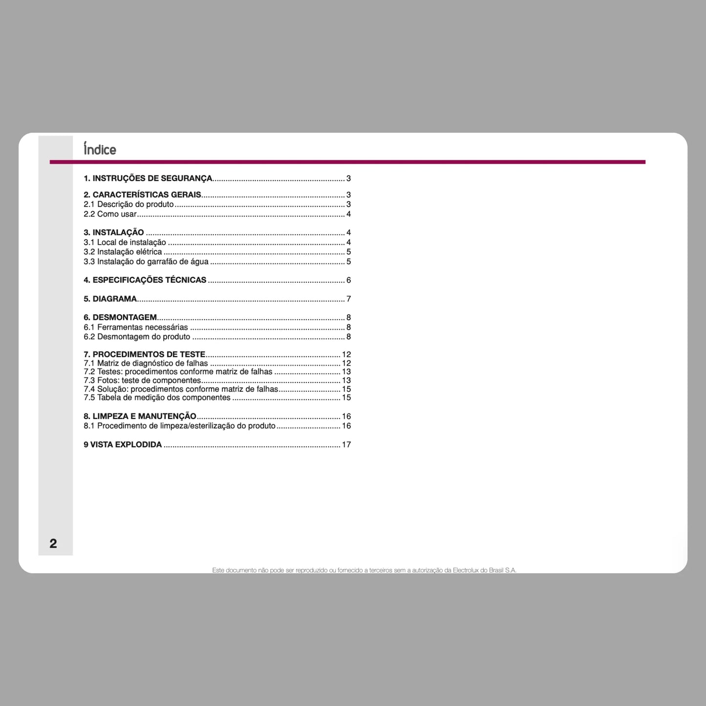 Manual Técnico de Serviços Bebedouro Electrolux TC20B – Baixar PDF