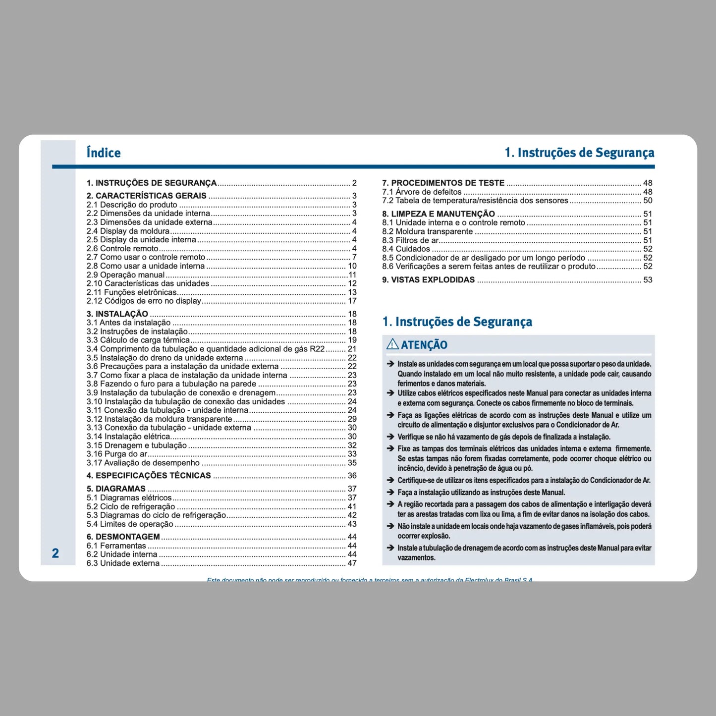 Manual Técnico de Serviços Ar-Condicionado Electrolux HII/HE/HP - Baixar PDF Electrolux