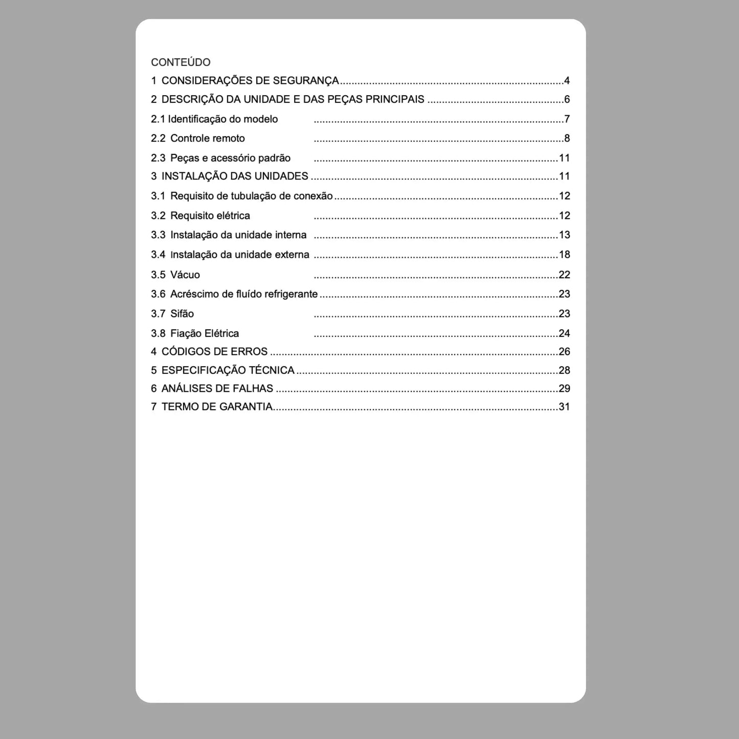 Manual Técnico de Serviços Ar-Condicionado Gree GTH18D3FI a GTH60D3FI - Baixar PDF GREE