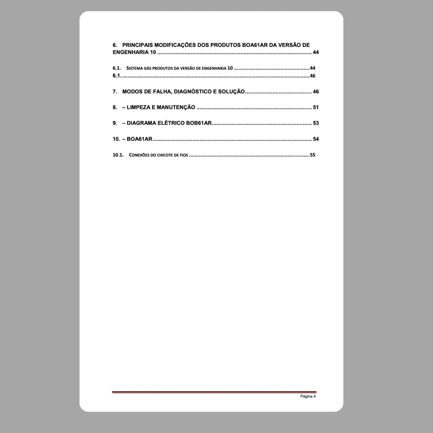 Manual de servicio técnico de BOA61AR y BOB61AR - Descargar PDF