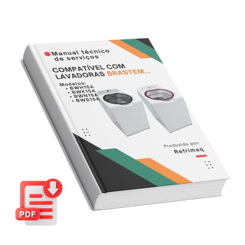 Manual Técnico de Serviços Brastemp BWH15 BWK15 BWN15 BWS15: Baixar PDF