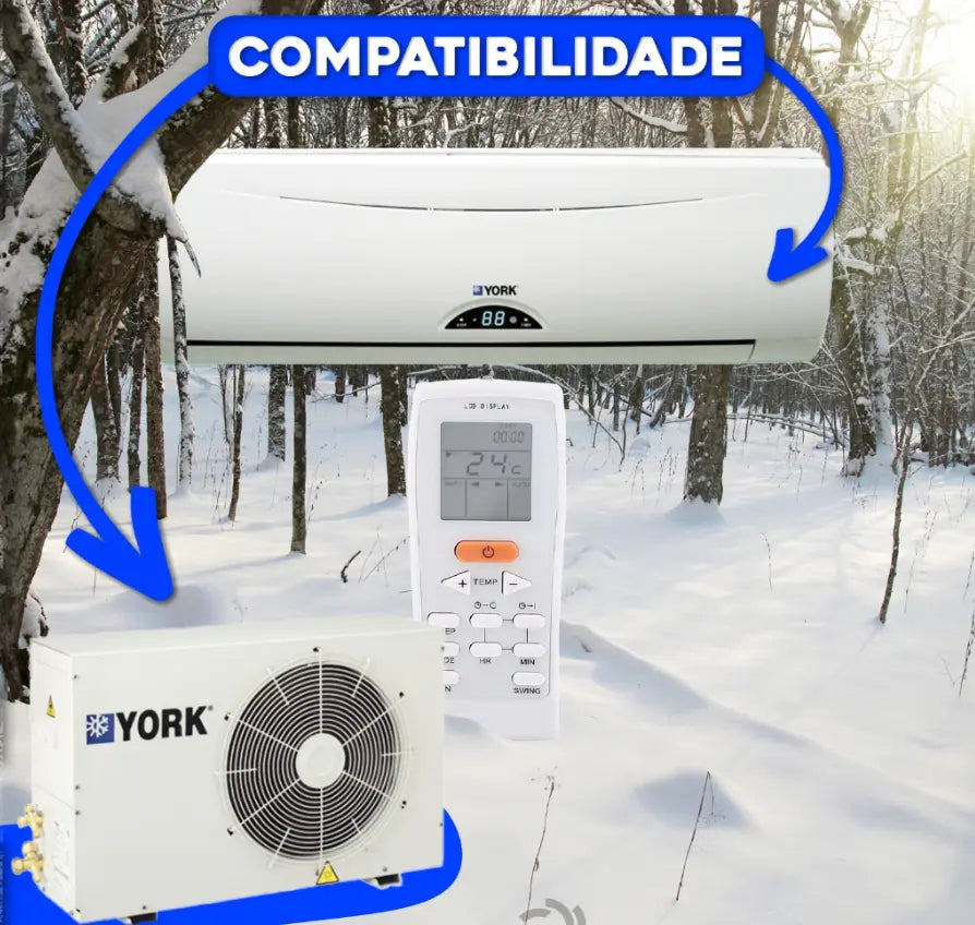 Controle Remoto York para Ar Condicionado York Split GZ-12A-E1 12B-YJEA Universal shopee