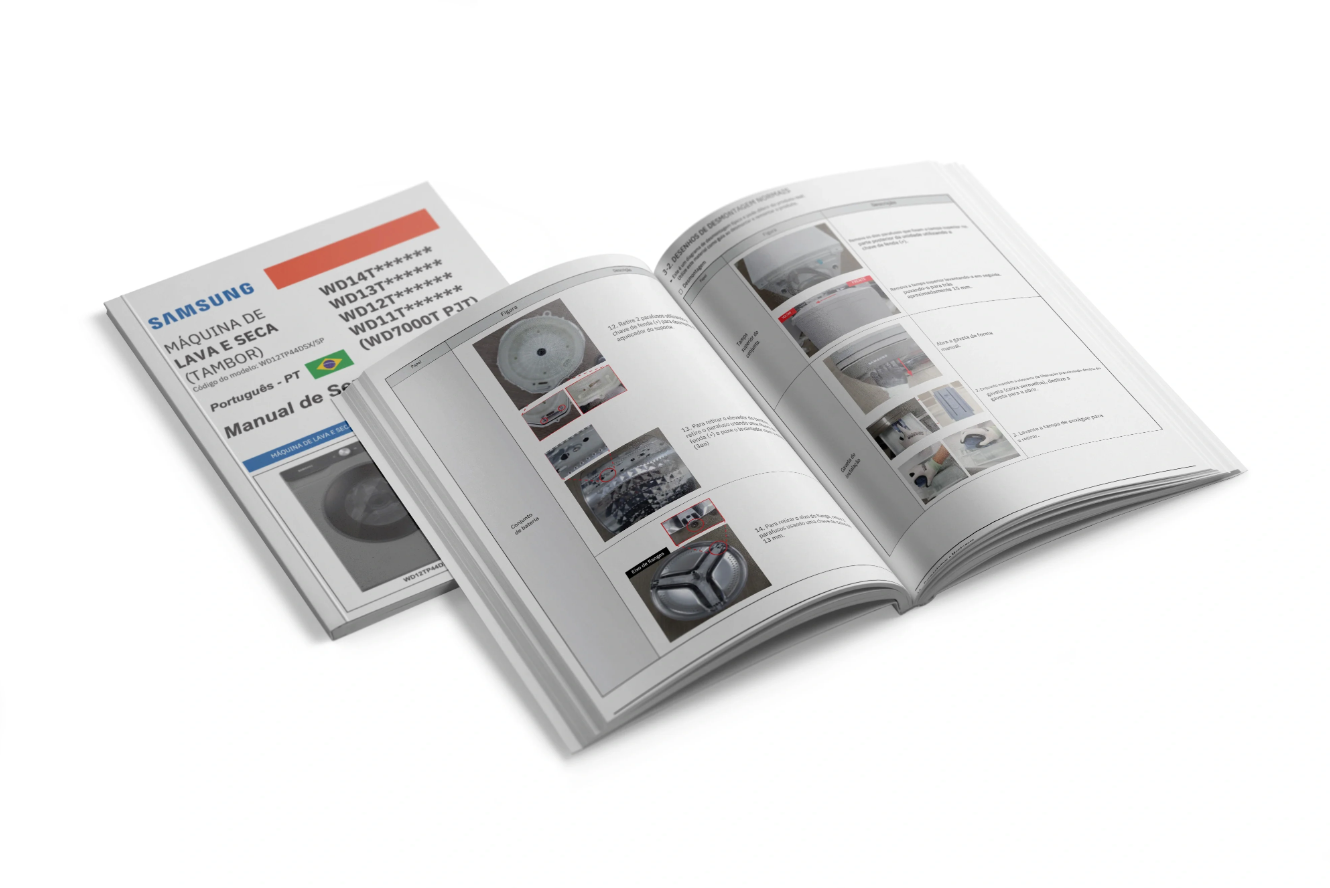 Manual Samsung WD11T-WD12T-WD13T-WD14T-WD7000T Baixar Português Samsung