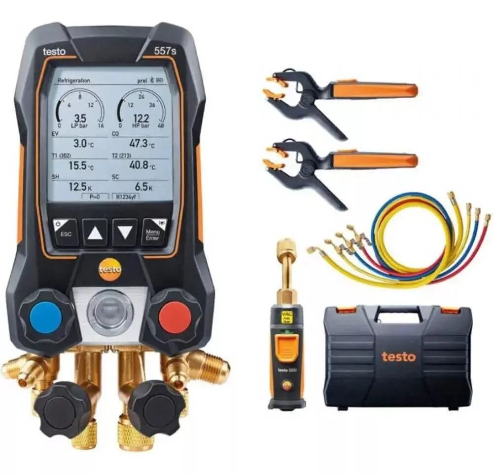 MANIFOLD DIGITAL 4 VIAS TESTO 557S COM VACUÔMETRO E TERMÔMETROS DE PINÇA - COMPLETO COM MALETA https://produto.mercadolivre.com.br/MLB-3431484149-manifold-digital-testo-557s-4-vias-4-mangueiras-vacuometro-_JM#polycard_client=search-nordic&position=25&search_layout=grid&type=item&tracking_id=809a504a-ca4e-4307-8b16-662607b5bcf8