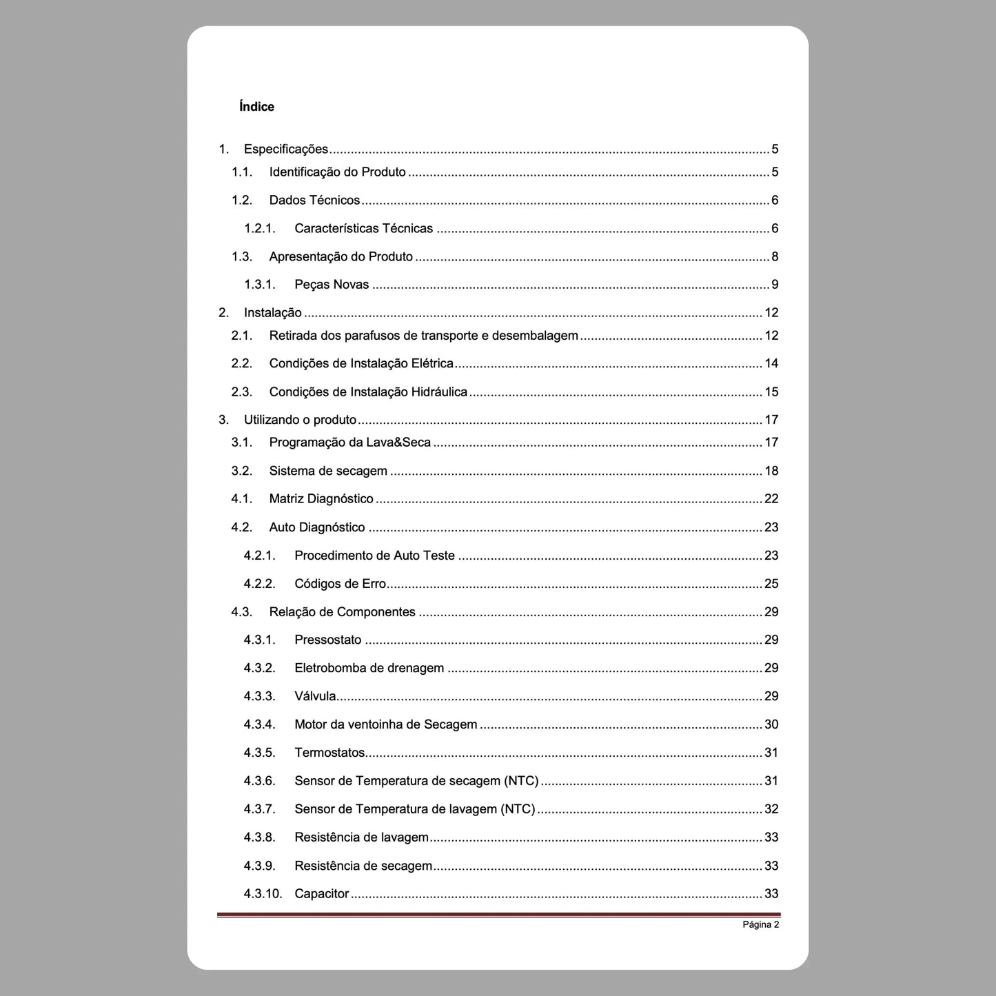 Manual Técnico de Serviço Lava e Seca Brastemp BNS10 PDF Para Baixar Brastemp