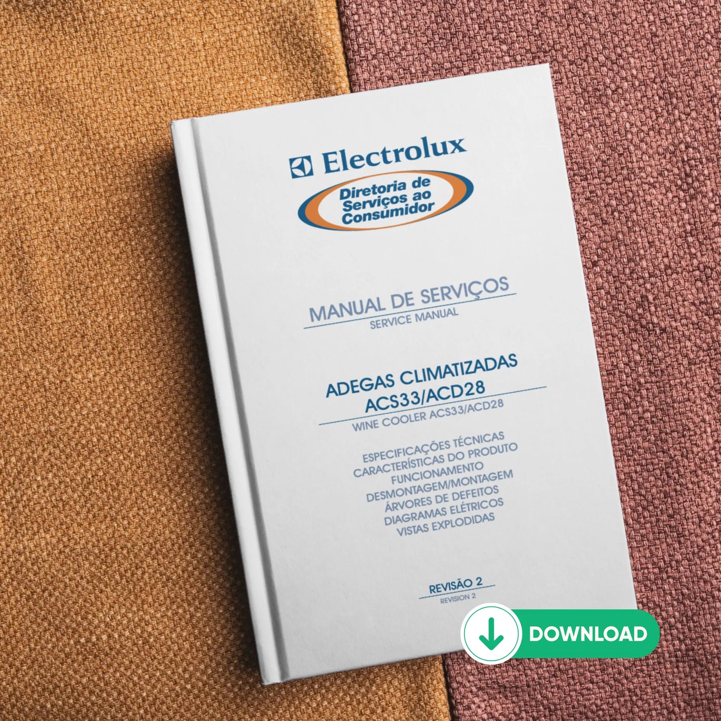 Manual Técnico de Serviços Adegas Electrolux ACS33/ACD28 - Baixar PDF