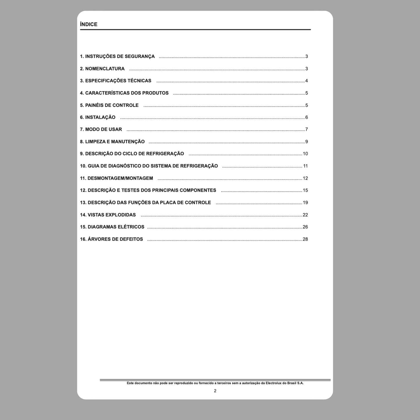 Manual Técnico de Serviços Adegas Electrolux ACS33/ACD28 - Baixar PDF