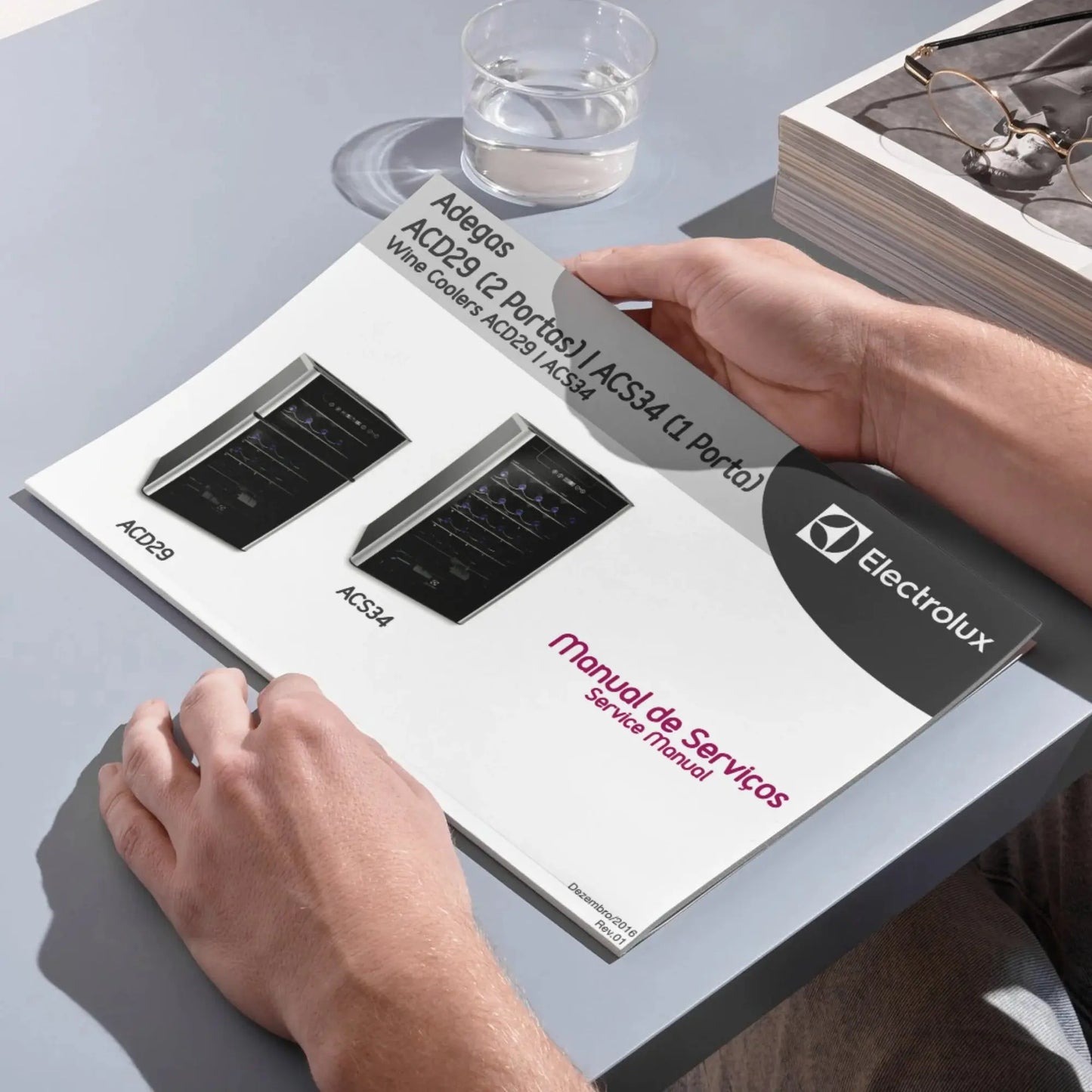 Manual Técnico de Serviços Adegas Electrolux ACS34, ACD29 - Baixar PDF Electrolux