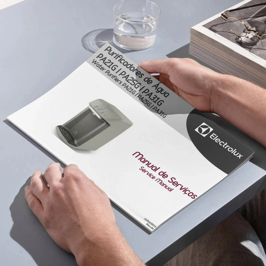 Manual técnico de servicio de purificadores de agua Electrolux PA21G, PA25G, PA31G - Descargar PDF