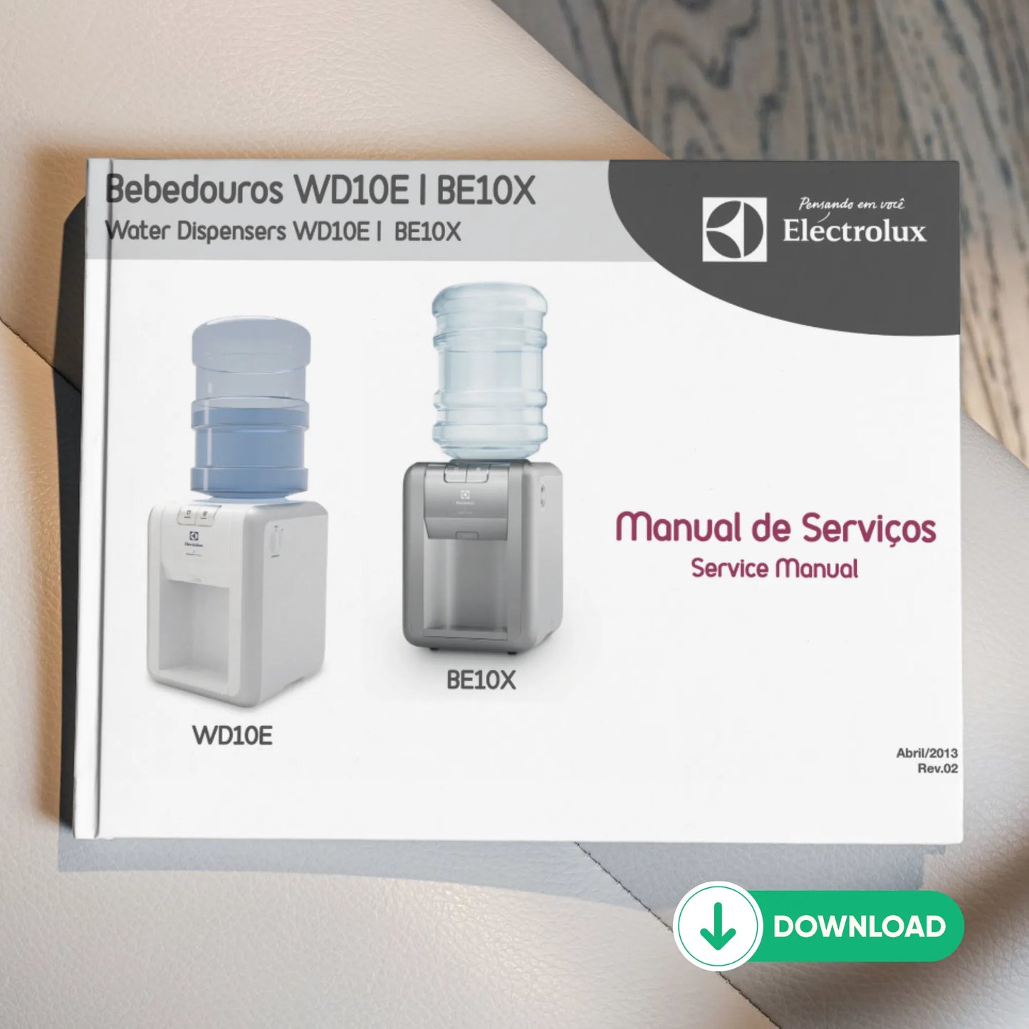 Manual Técnico de Serviços Bebedouro Electrolux WD10E e BE10X - Baixar PDF