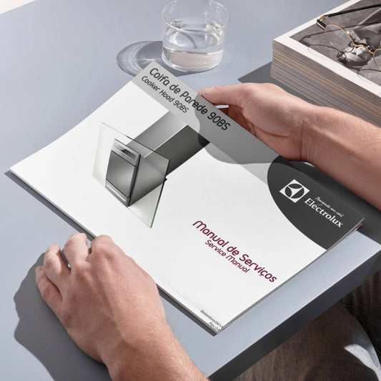 Manual de servicio técnico de la campana extractora Electrolux 90BS - Descargar PDF