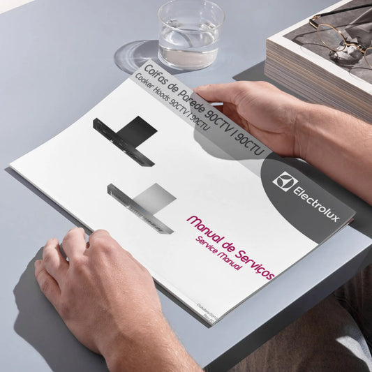 Manual de servicio técnico de la campana extractora Electrolux 90CTU 90CTV (PDF)