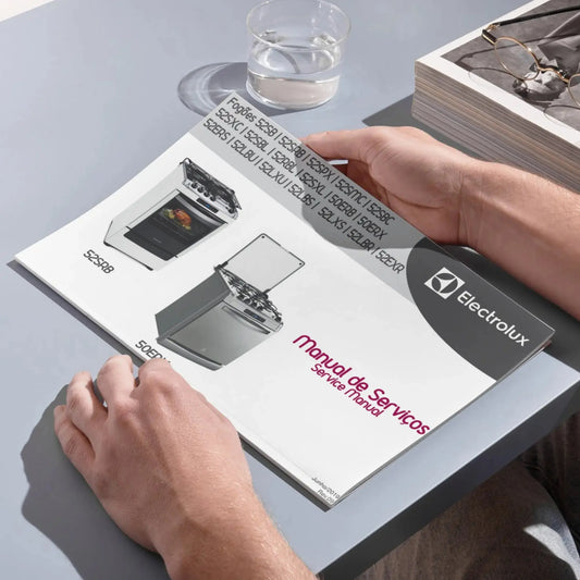 Manual de servicio técnico de estufas Electrolux 52SB, 52SRB, 52SPX, 50ERX, 52RBL, 52SBC, 52SBL - Descargar PDF