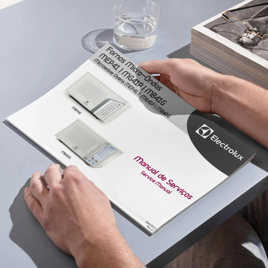 Manual de servicio técnico de hornos microondas Electrolux MEP41, MG41P y MB41G - Descargar PDF
