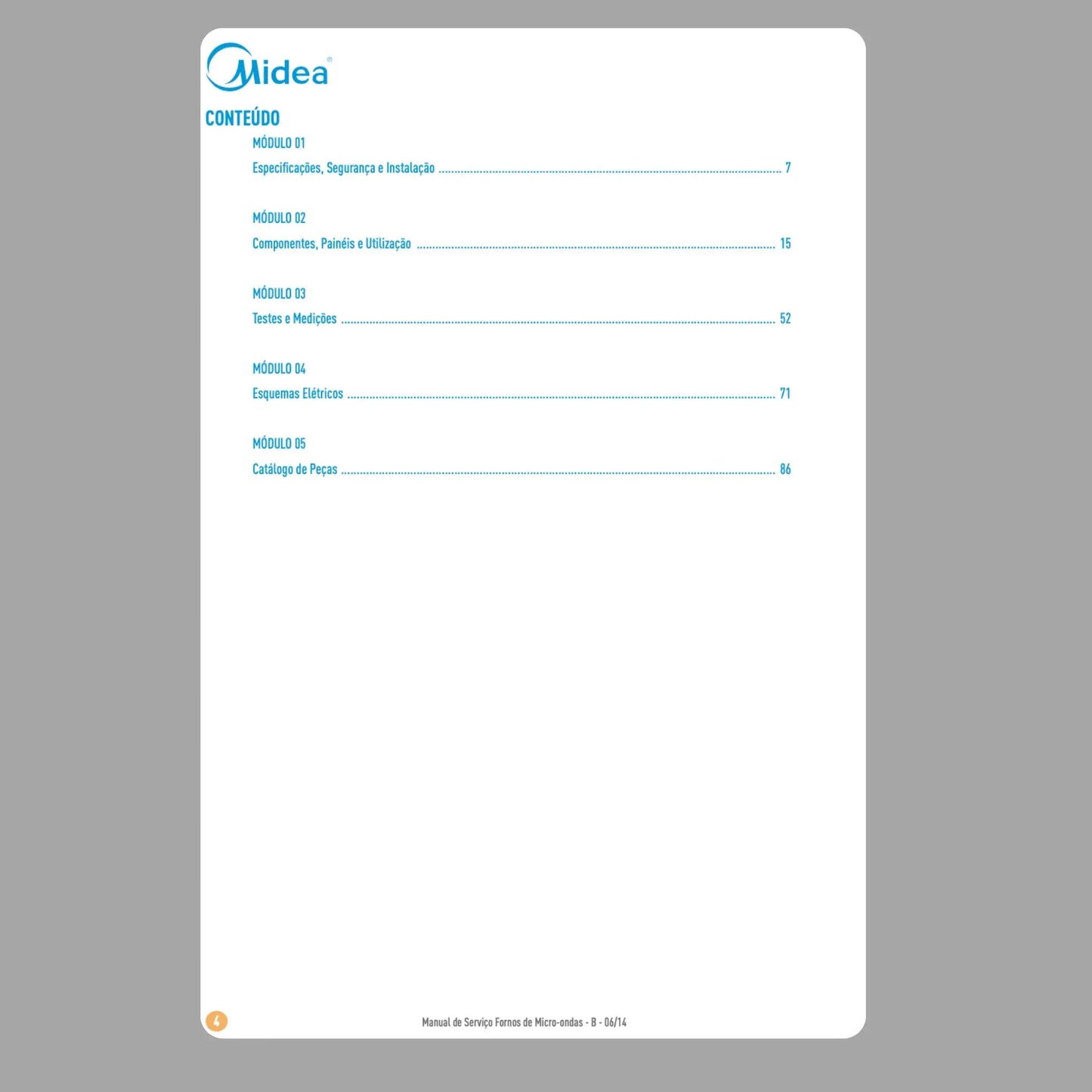 Manual Técnico para Micro-ondas Midea – Modelos Minute, Magno e Liva - MM - MTA Midea