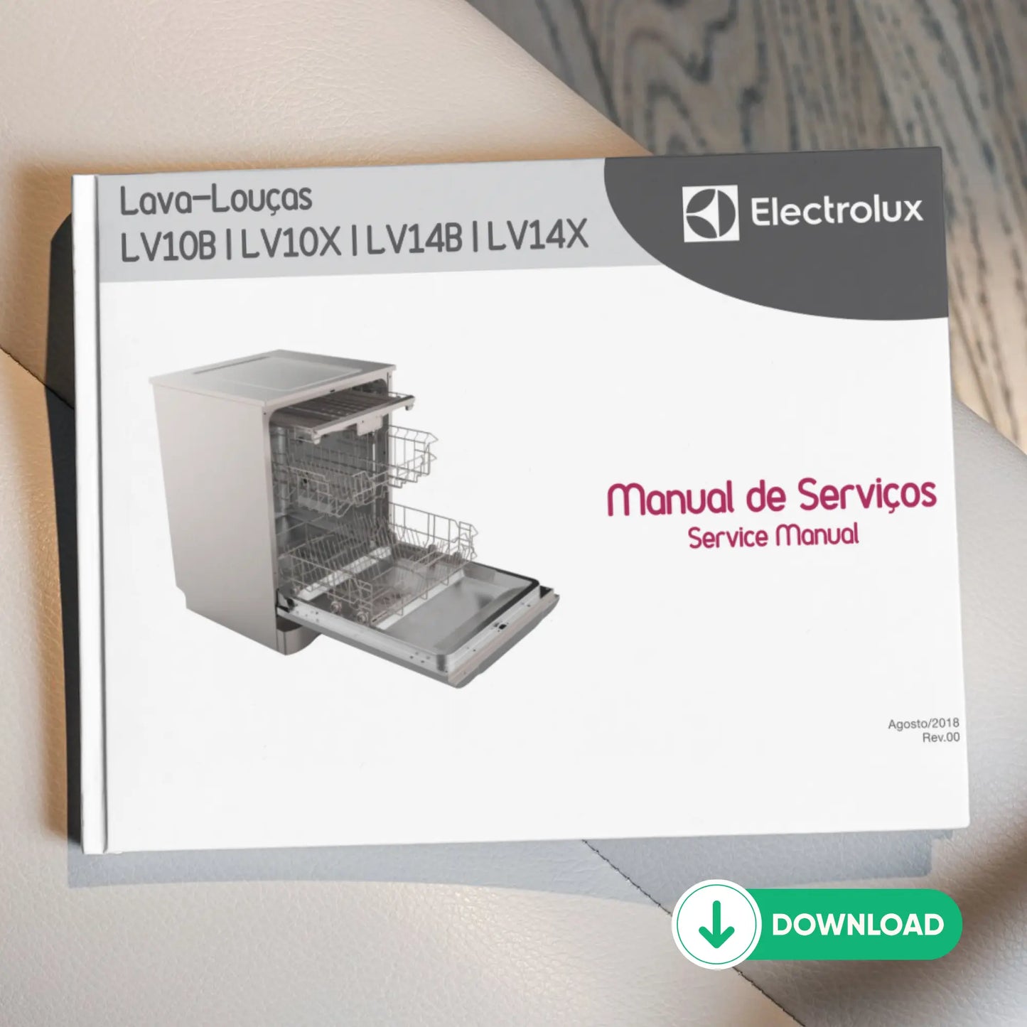 Manual Técnico Serviços Lava-Louças Electrolux LV10B LV10X LV14B LV14X - Baixar PDF Electrolux