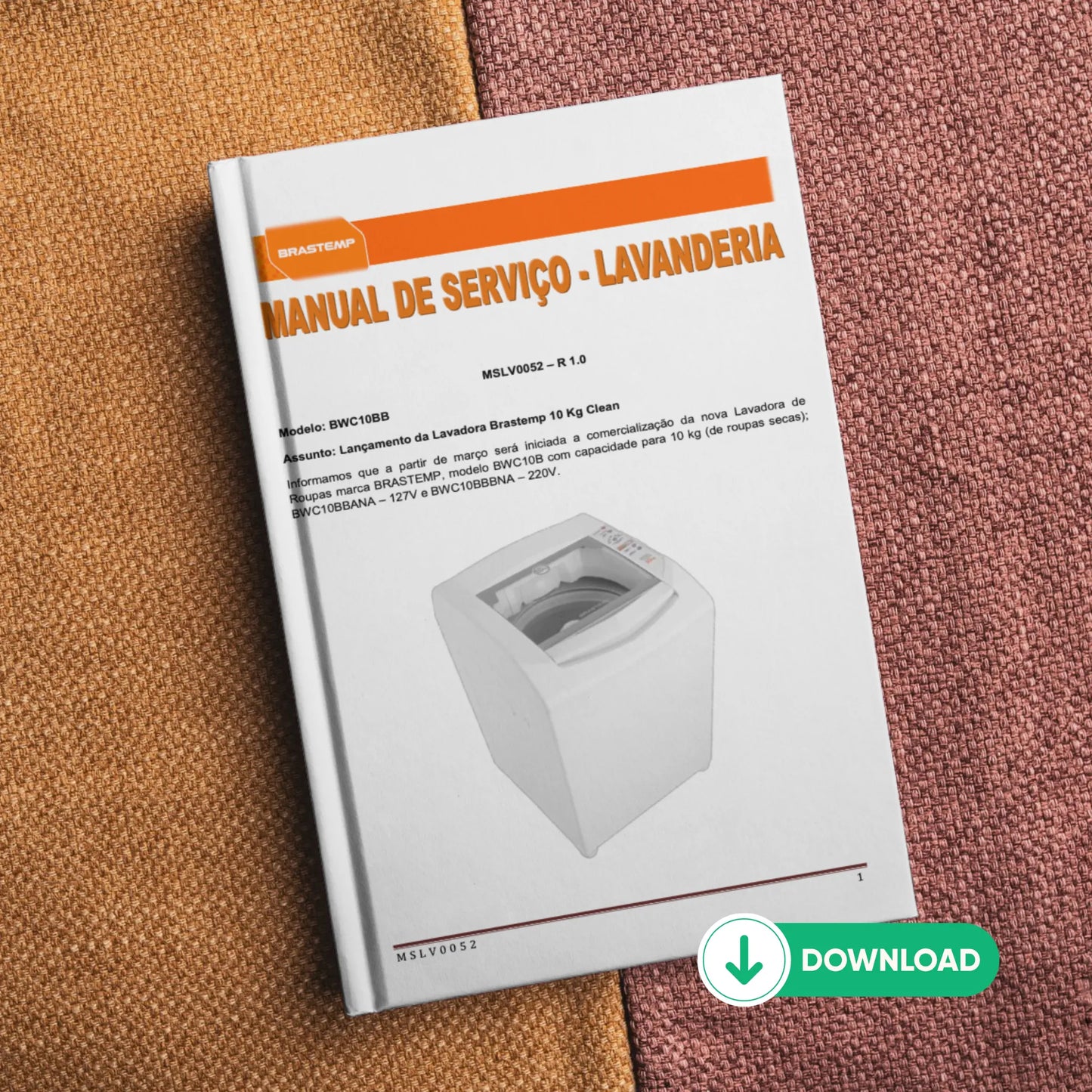 Manual Técnico de Serviços Lavadora Brastemp BWC10BB - Baixar PDF