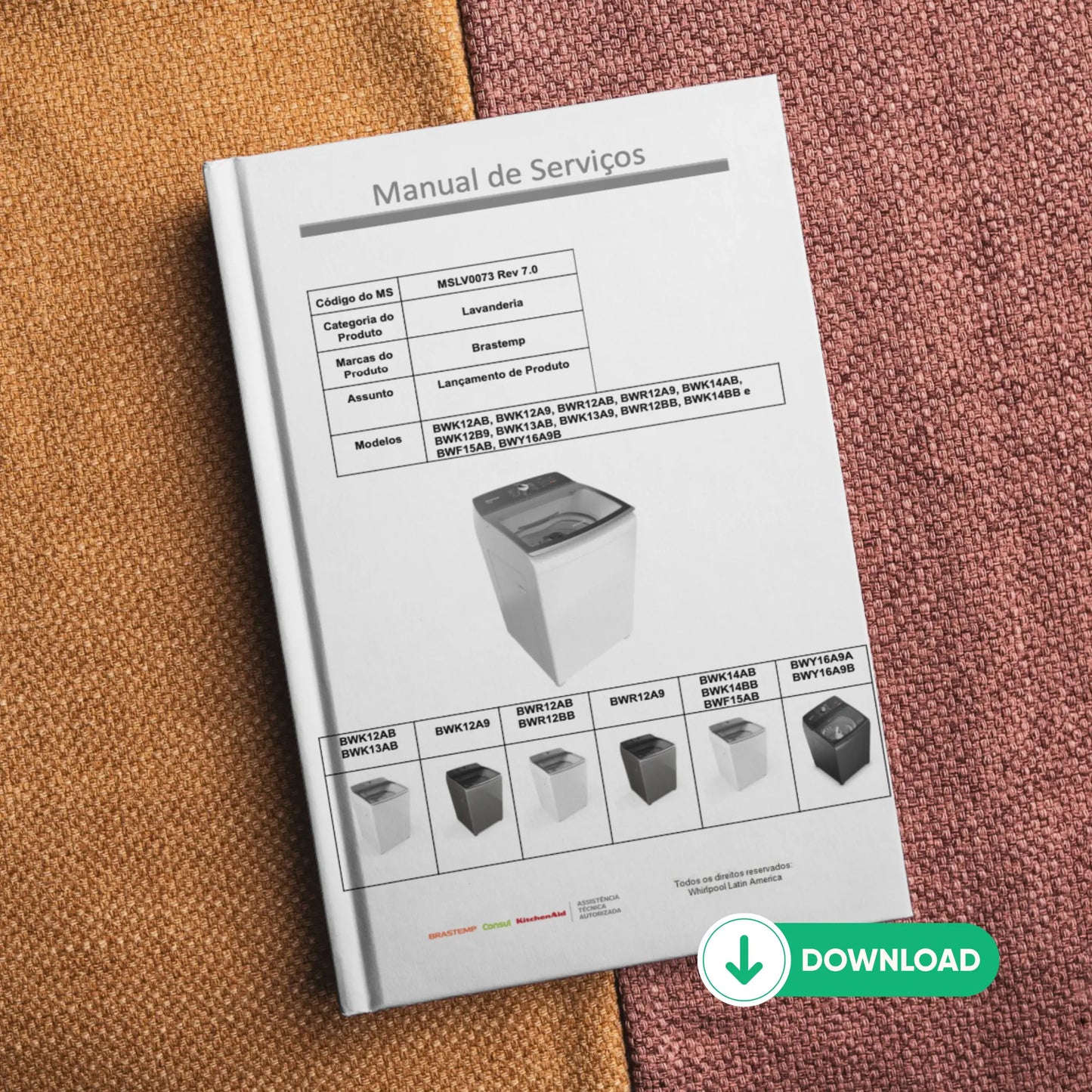 Manual Tecnico de Serviços Brastemp BWF15AB
