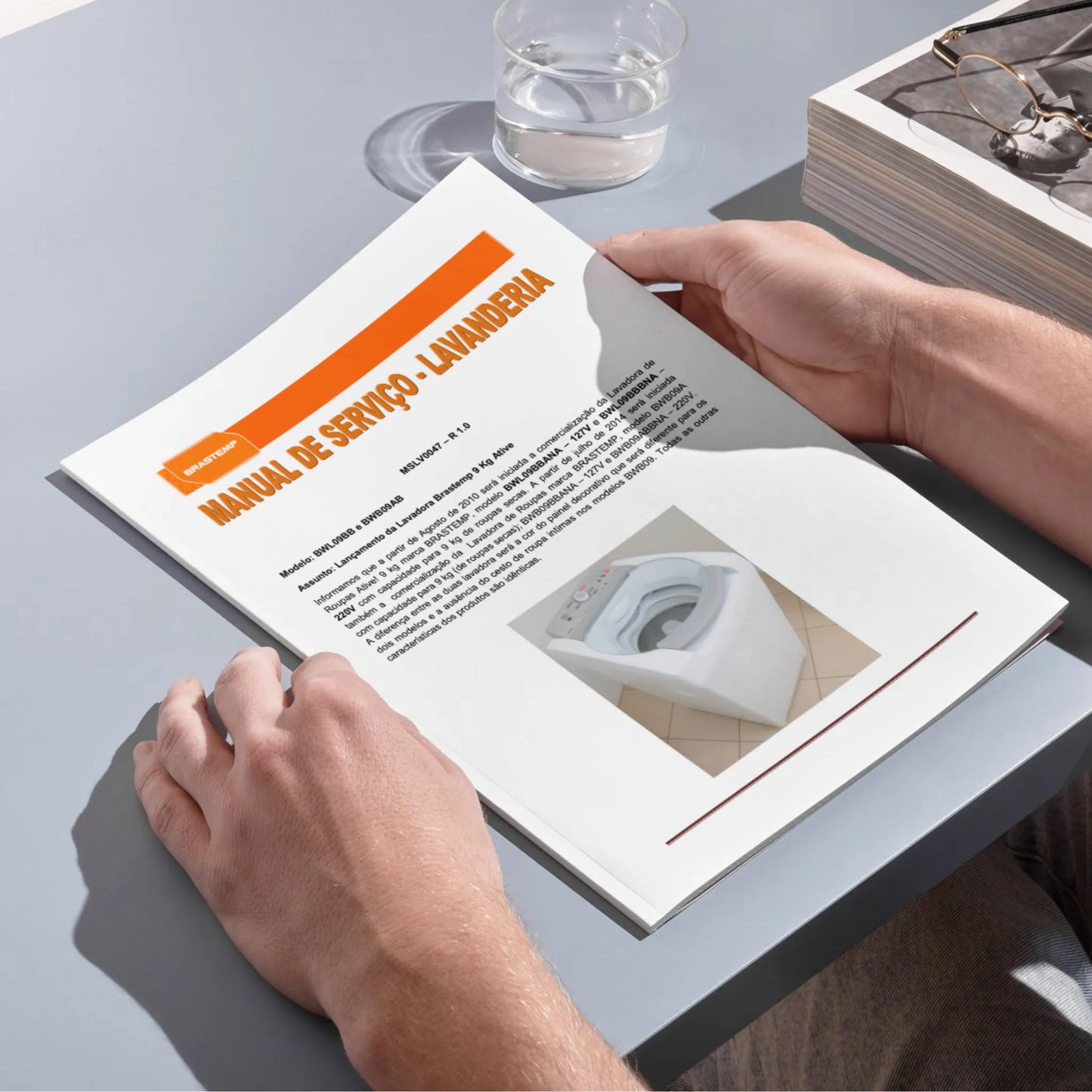 Manual Técnico de Serviços Lavadora Brastemp BWL09BB, BWB09AB - Baixar PDF