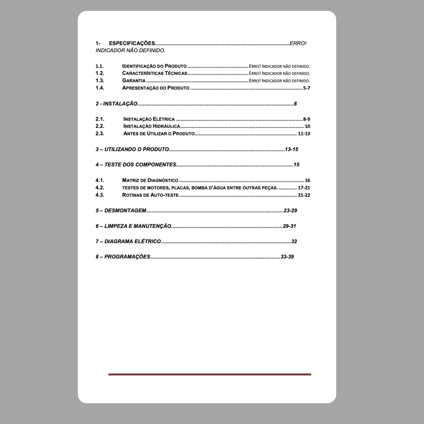 Manual Técnico de Serviços Lavadora Brastemp BWL09BB, BWB09AB - Baixar PDF