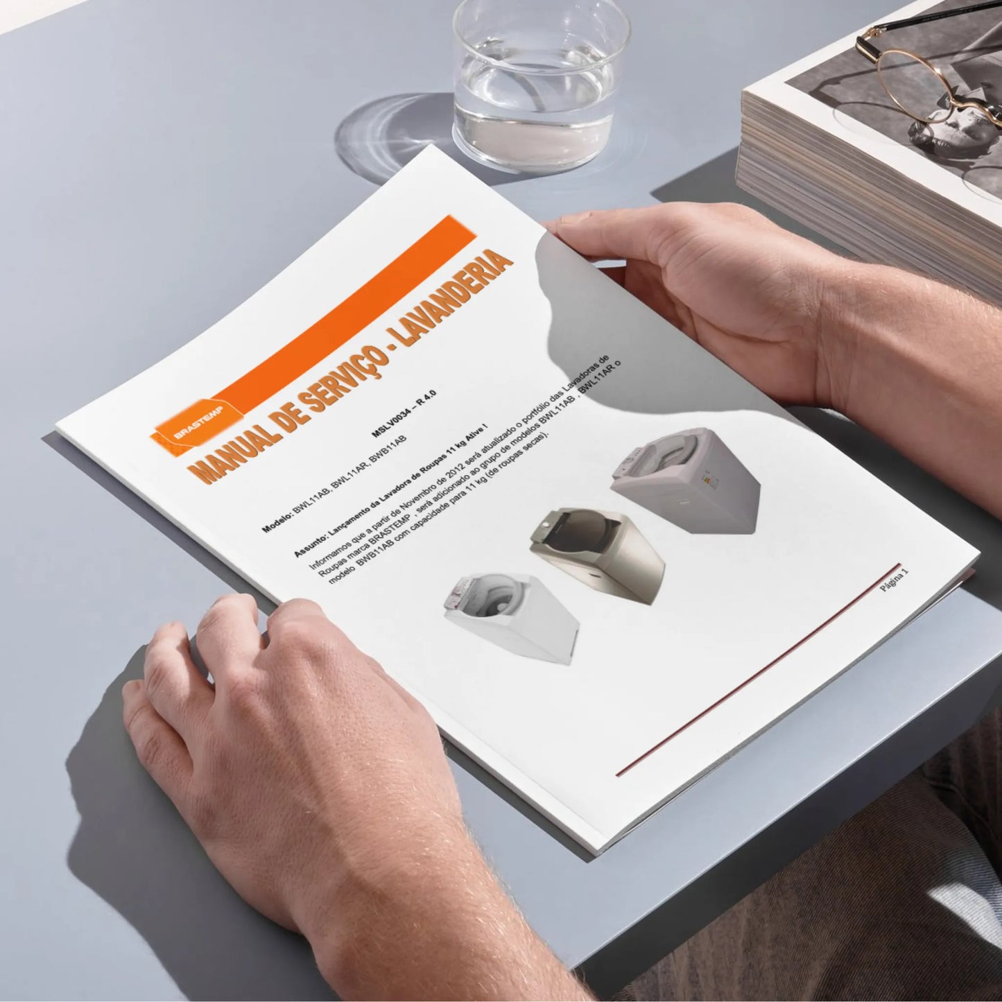 Manual Técnico de Serviços Lavadora Brastemp BWL11AB, BWL11AR, BWB11AB - Baixar PDF