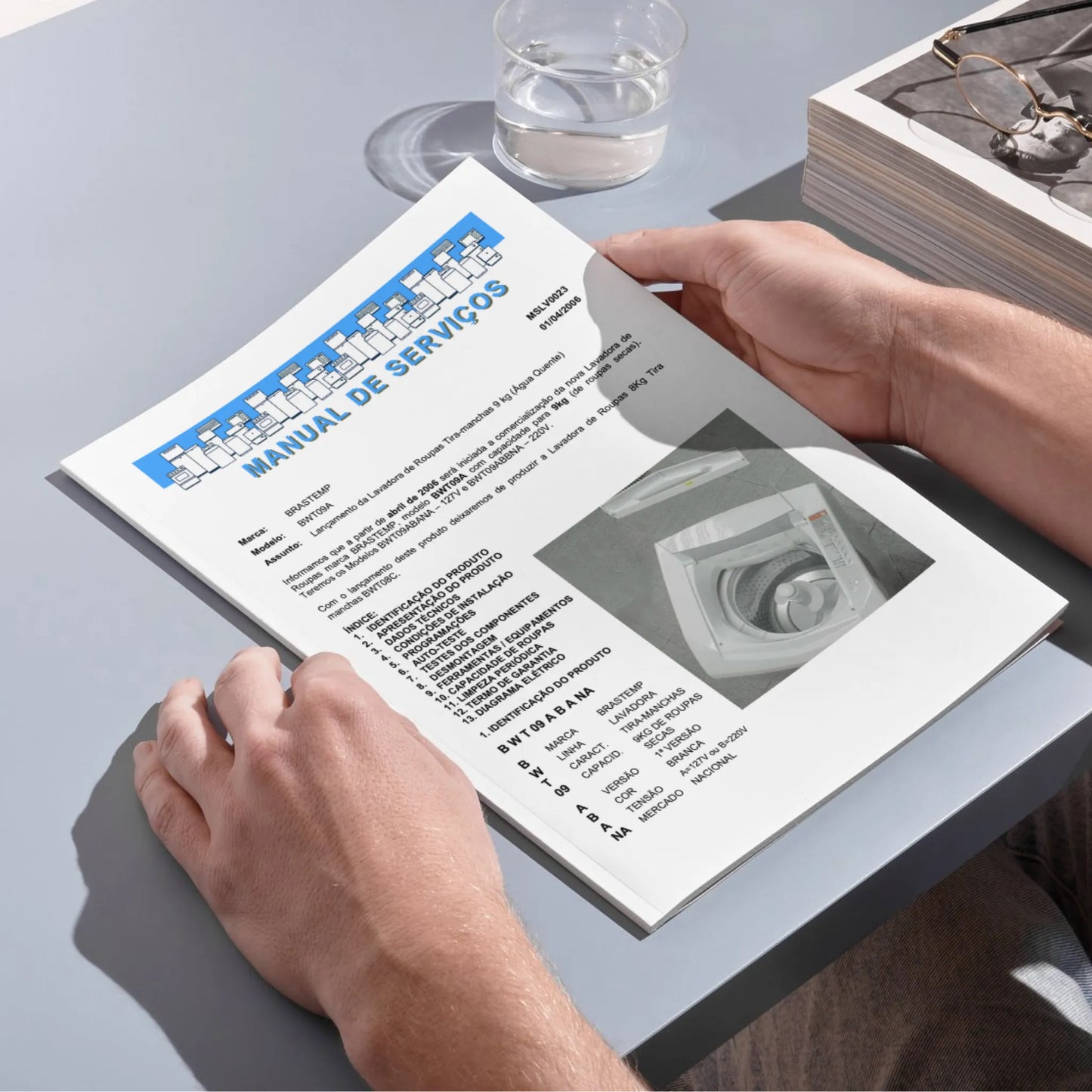 Manual Técnico de Serviços Lavadora Brastemp BWT09A - Baixar PDF