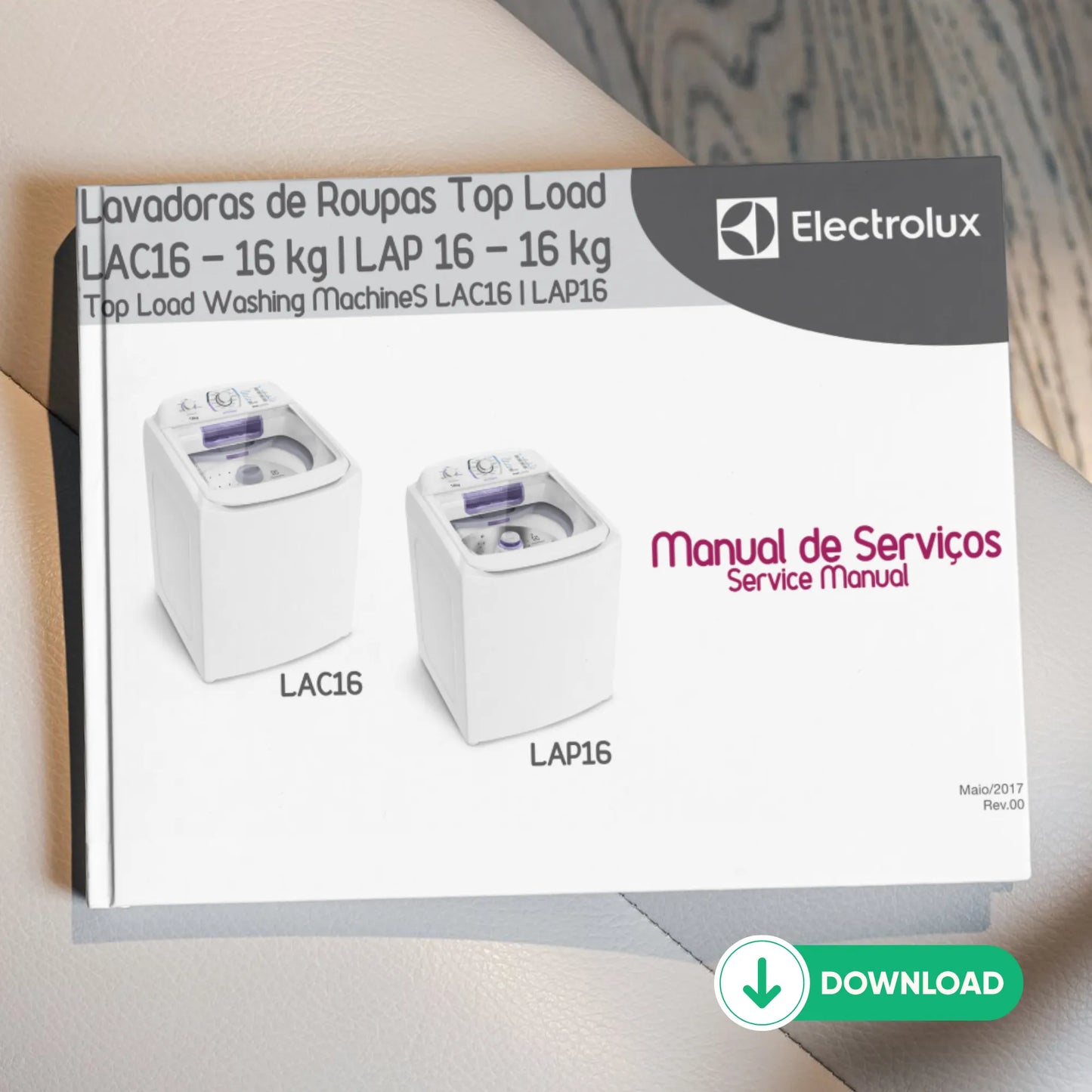 Manual Técnico de Serviços Lavadora Electrolux LAC16 e LAP16 - Baixar PDF