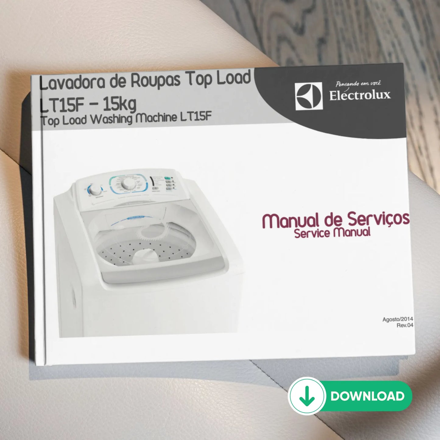 Manual Técnico de Serviços Lavadora Electrolux LT15F - Baixar PDF