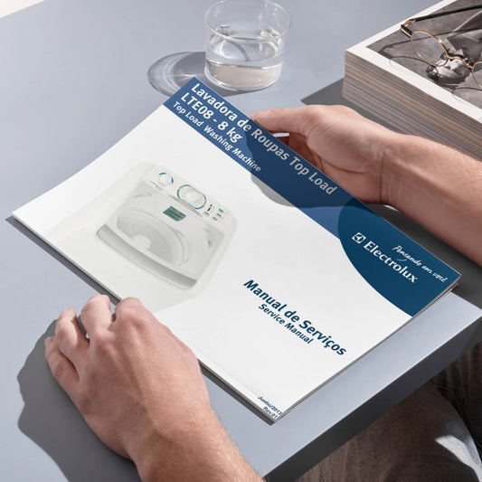 Manual Técnico de Serviços Lavadora Electrolux LTE08 - Baixar PDF