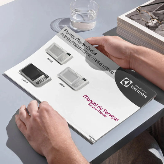 Manual técnico de servicio de hornos microondas Electrolux MEF33, MEG33, MEF41, MEG41 y MEX41 - Descargar PDF