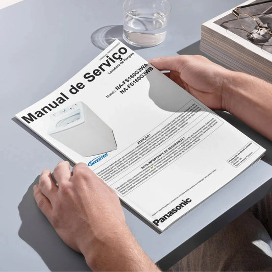Manual de servicio de la lavadora Panasonic NA-FS160G3WA, NA-FS160G3WB - Descargar PDF